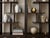 Pair Asian Inspired Asymmetrical Dark Brown Shelving Display Cabinet Divider For Sale - Image 9 of 14