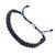 Black Onyx Stone Beaded Blue Rope Striking Bracelet For Sale - Image 9 of 11
