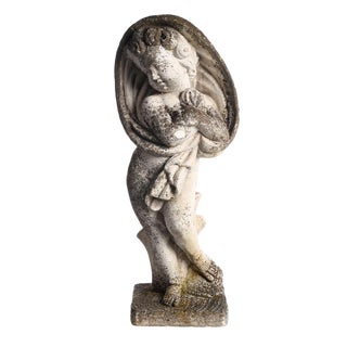 Garden Cupid Sculpture For Sale