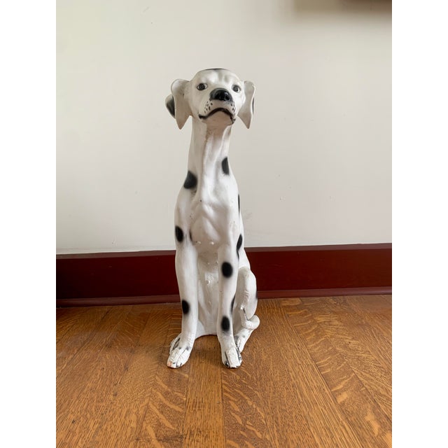 Vintage Chalkware Life Size Dalmatian Statue For Sale - Image 13 of 13
