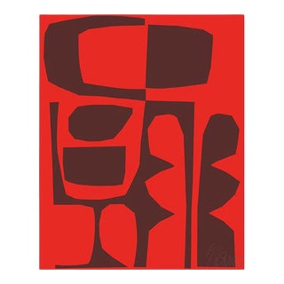 Deep Red on Red Fine Art Print 16" X 20" by Liz Roache For Sale