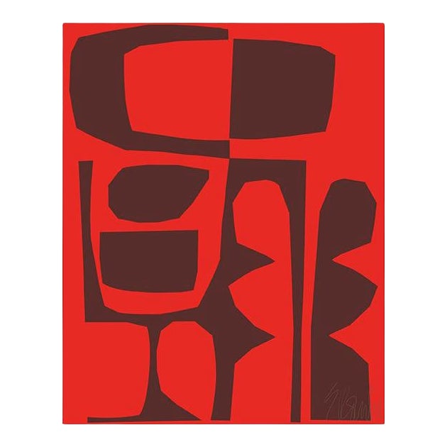 Deep Red on Red Fine Art Print 16" X 20" by Liz Roache For Sale