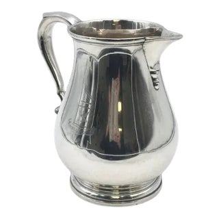 Georgian Style Ensko Sterling Silver Pitcher Jug For Sale