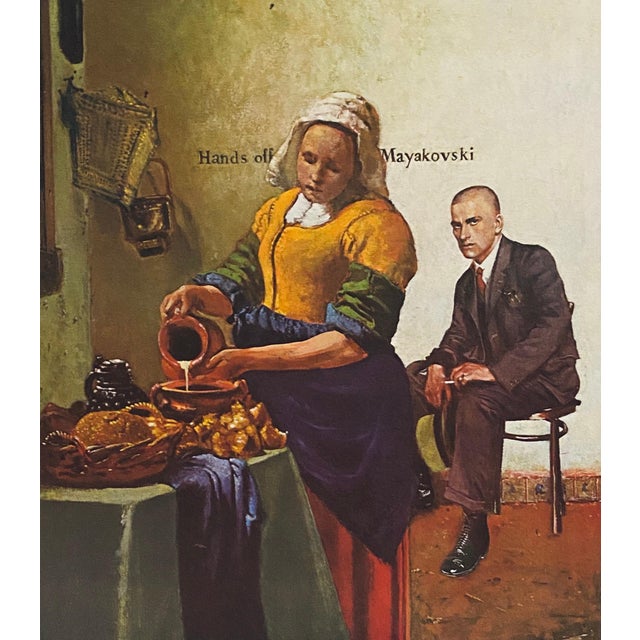 American George Deem, American Artist George Deem Signed Color Lithograph Titled Hands Off Mayakovsky For Sale - Image 3 of 7