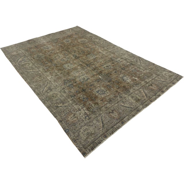Vintage Middle Eastern Hand-Knotted Rug For Sale - Image 3 of 6