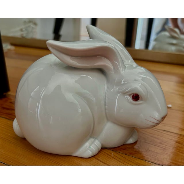 Fitz and Floyd Vintage Porcelain Bunny Rabbit For Sale In New York - Image 6 of 10