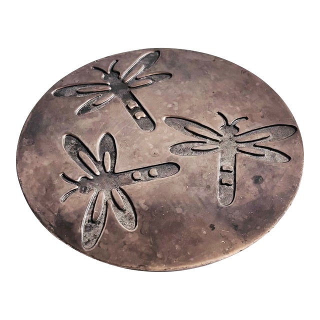 Vintage Metal Dragonfly Trivet by Copco For Sale