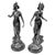1990s Mid Century Modern/Art Nouveau Bronze pair Lady Figurines For Sale In Los Angeles - Image 6 of 16