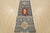 Kazak Runner 2’7” X 9’9” Blue Wool Tribal Hand-Knotted Oriental Rug For Sale - Image 12 of 13