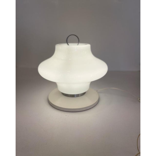 Metal Murano Portable Table Lamp, 1960s For Sale - Image 7 of 16