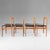 Mid-Century Modern Vintage Italian Wood Dining Chairs by Passoni Udine, 1960s, Set of 4 For Sale - Image 3 of 14
