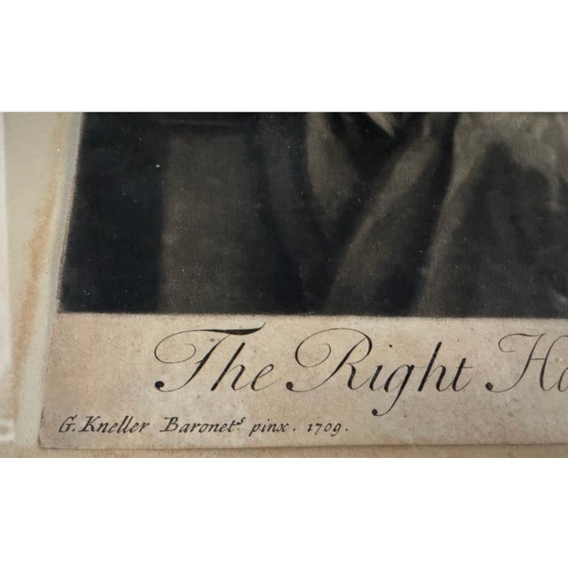 18th Century Mezzotint Engraving Ann Lady Torrington After Sir Godfrey Kneller For Sale - Image 4 of 6