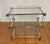 Pierre Vandel Art Deco Bar Trolley in Gold and Glass by Pierre Vandel, 1970s For Sale - Image 4 of 18