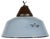 Industrial Grey Enamel and Cast Iron Pendant Light, 1960s For Sale