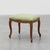 French Louis XV Stool with Carved Floral Apron and Original Damask Upholstery, 1890s For Sale - Image 11 of 11