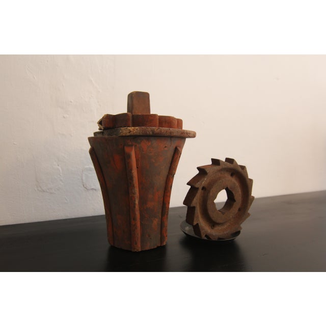 Early 20th Century Wooden Casting Pattern Object with Original Patina, 1890s For Sale - Image 16 of 18