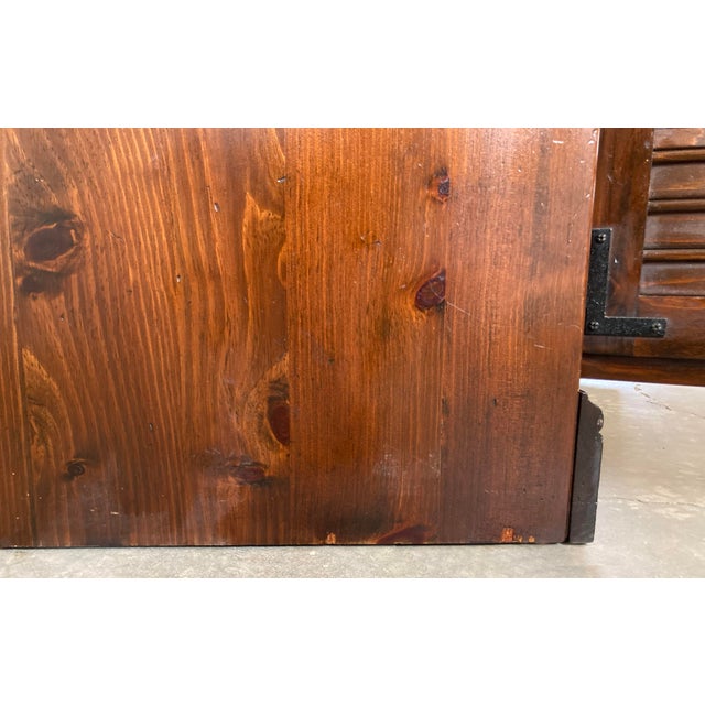 Brown Vintage Ethan Allen Old Tavern Pine Media Cabinet For Sale - Image 8 of 12