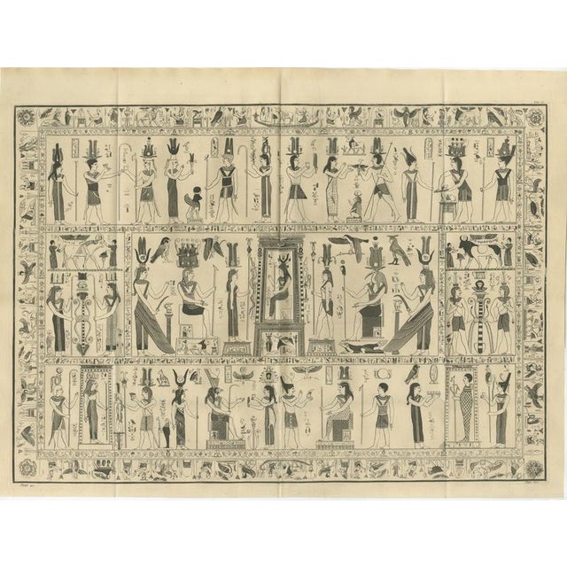 Bembine Tablet of Isis Engraving from Montfaucon Antiquity Explained, 1721 : A striking and historically important...