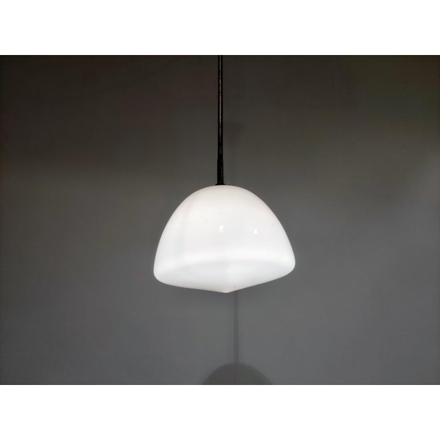 1930s Vintage Opaline Pendant Lamp, 1930s For Sale - Image 5 of 9