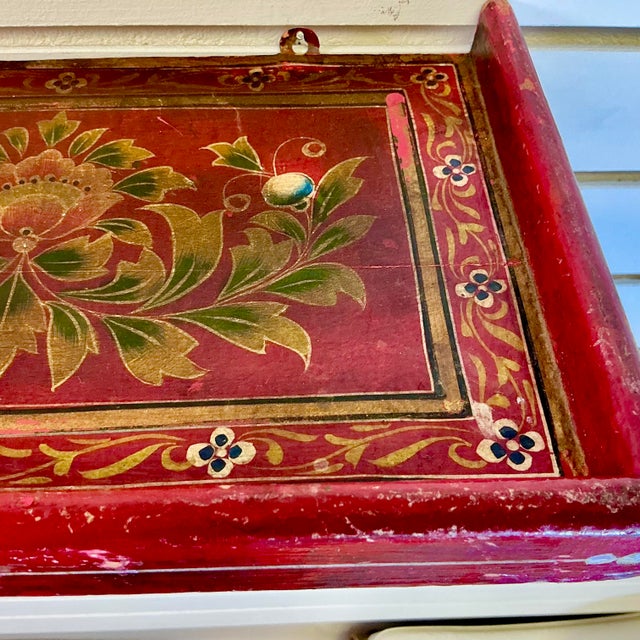 1920s Antique Chinoiserie Boho Chic Elephant Wall Mounted Shelf. For Sale - Image 14 of 17