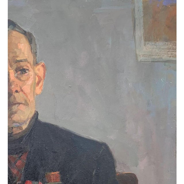 Realism Portrait Man Oil Painting Original Art Ukrainian Artist Sokolovsky G.G., 1983 For Sale - Image 3 of 6