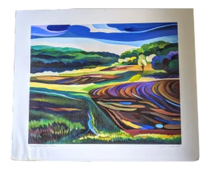 Abstract Expressionist Landscape Print