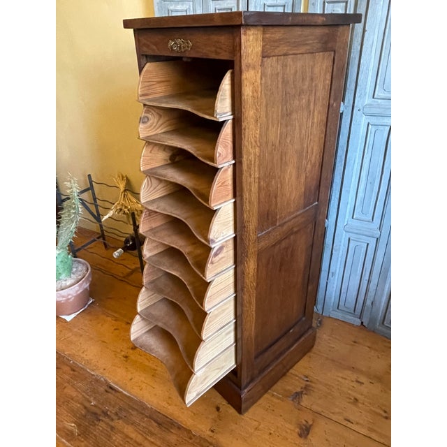 Antique French Roller Shutter Cabinet, 1890s For Sale - Image 3 of 14