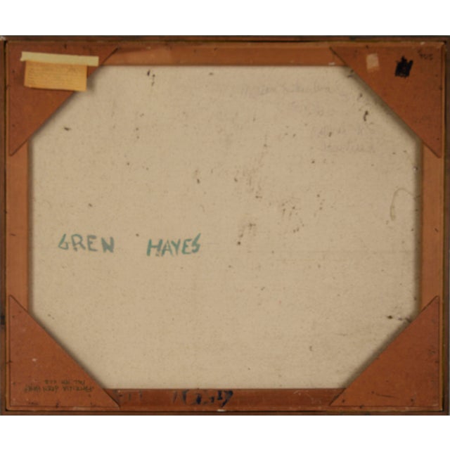 Red Head Madame- Original 1975 Acrylic by Patricia Gren Hayes For Sale - Image 9 of 9