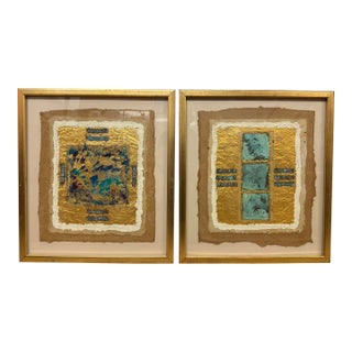 Kara Young "Ancient Dreams" Mixed Media Art, Framed For Sale