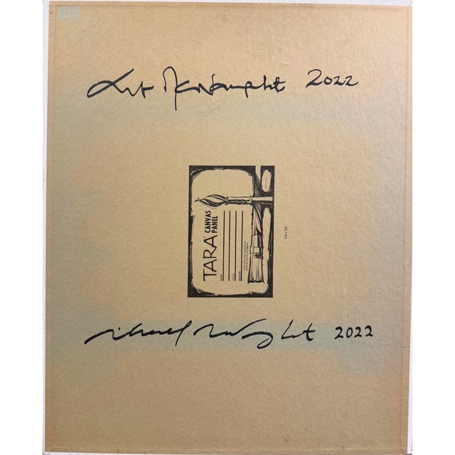 Rose 'Wild Flowers in an Earthenware Vase' by Anthony and Michael McNaught, California Post-Impressionist, Santa Cruz For Sale - Image 8 of 9