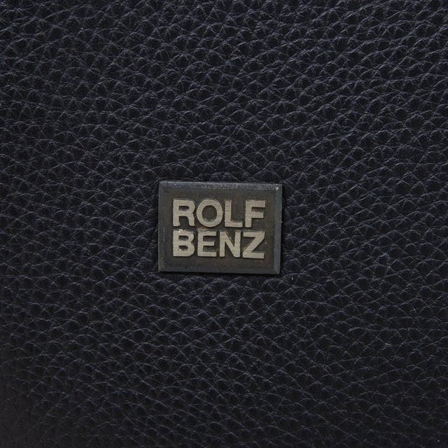 Rolf Benz 6500 Three-Seater Leather Sofa Black Couch Manual Function For Sale - Image 10 of 14