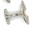 Japanese 1990s Pair of Mikimoto Estate Akoya Pearl Mens Cufflinks 6.5 mm Sterling Silver For Sale - Image 3 of 7