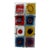 1990 Ikea Gyllen Colorful Abstract Art Glass Wall Sconce Lamp For Sale