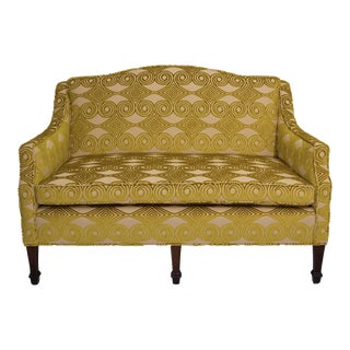1940's Camel Back Settee For Sale