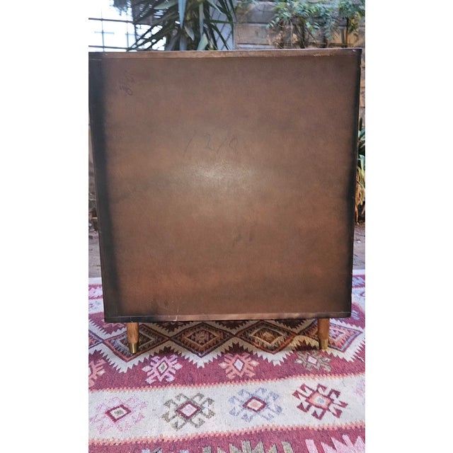 Fully Restored Mid-Century Modern Baumritter "Roommates" 4-Drawer Tall Chest For Sale - Image 9 of 12
