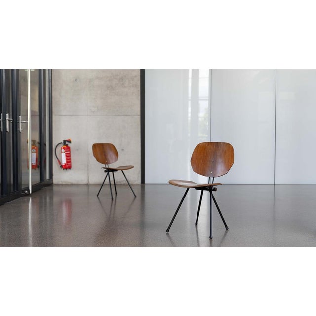 Mid-Century Modern Set of S88 Folding Chairs by Osvaldo Borsani for Tecno, Italy For Sale - Image 3 of 18