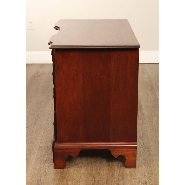 Chippendale Style Custom Crafted Mahogany Blockfront Chest For Sale - Image 12 of 13