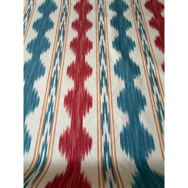 Textile Brunschwig & Fils Avera Print Red Fabric 5 Yards 8018120.95 Cevennes Collection For Sale - Image 7 of 7