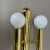 Gold Space Age Brass Wall Lights from Sölken Lights, Germany, 1980s, Set of 2 For Sale - Image 8 of 18