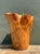 Vintage Monumental Carved Wood Vase For Sale - Image 4 of 12