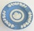 Vintage round English Wedgwood Jasperware ashtray or trinket dish commemorating Nassau Bahamas. Features traditional...