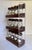 1960s MCM Acrylic and Wood Glass Bottle Spice Rack For Sale - Image 5 of 10