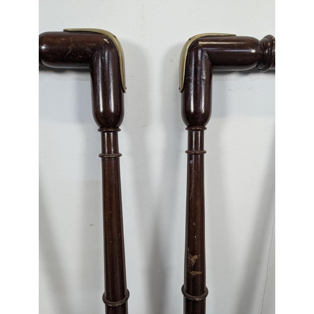 Small Single Bed in Mahogany and Brass, 20th Century For Sale - Image 5 of 7