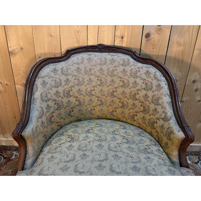 Louis XV Chaise Longue attributed to Nogaret For Sale - Image 5 of 11