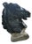 Statue Horse Horse in Black Painted Cement, Italy For Sale