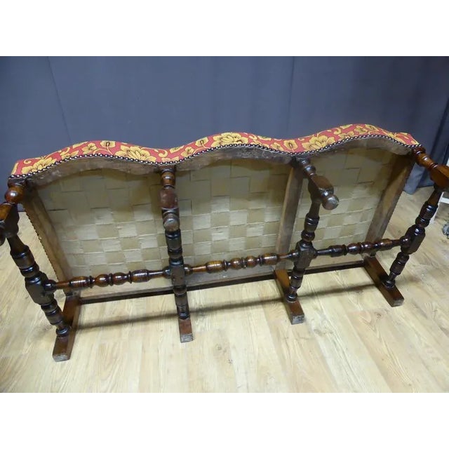 Textile Antique Louis XIII Sofa For Sale - Image 7 of 13