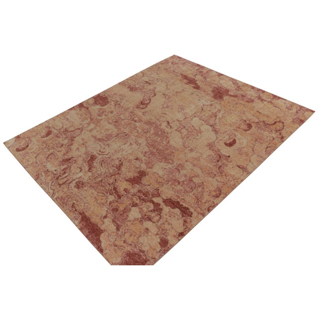 From Rug & Kilim’s Homage collection, an 8x10 distressed style abstract rug reflecting on rippling curvatures with...