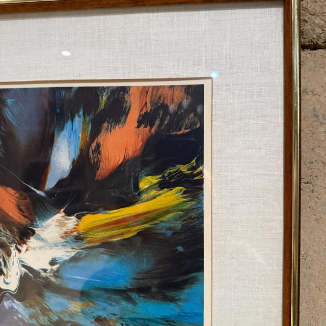 Leonardo Nierman 1980s Leonardo Nierman Cosmic Art Lithograph 184/250 Mexico For Sale - Image 4 of 11