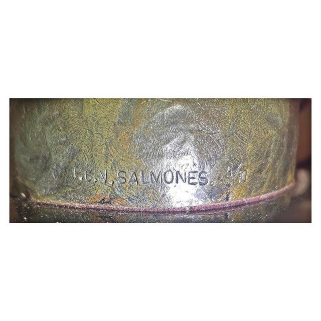 1980s “Victor Salmones ‘Primogénito’ Bronze Sculpture, Edition 5/10 For Sale - Image 16 of 16