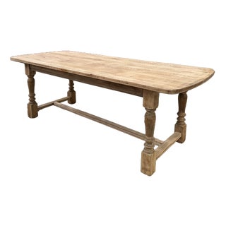 Oak Farmhouse Table, 1960s For Sale